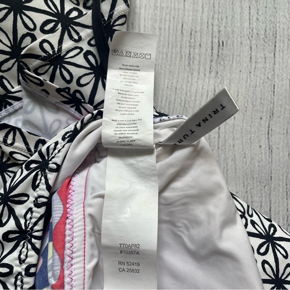 Trina Turk Tanzania Scarf Halter Tankini Swimsuit Size 8 - Picture 8 of 16